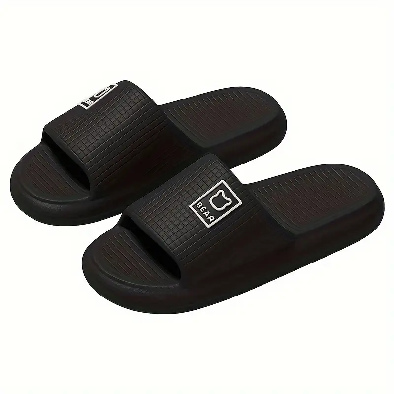 chanclas  unisex bear color negro  perfectas para cuando llega el calor