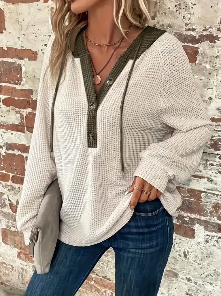 sudadera color beige casual lux