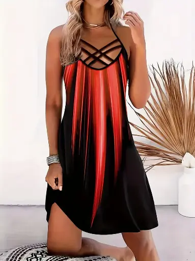 vestido color intenso estilo casual and party