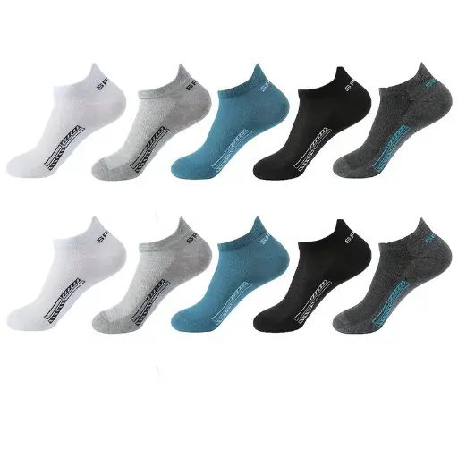 10 pares de calcetines unisex multi deportes de varios colores con función AT elástica 