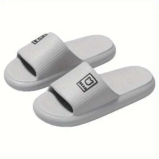chanclas bear unisex  color blanco ideal para el calor 