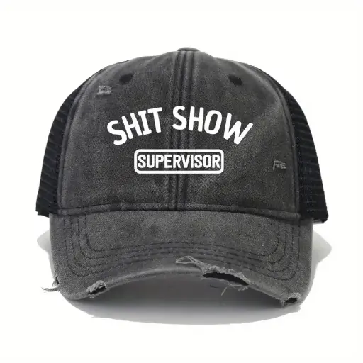 gorra supervisor color gris unisex calor y entretiempo 