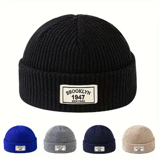 gorro de punto color a elegir diseño unisex ideal para el frio