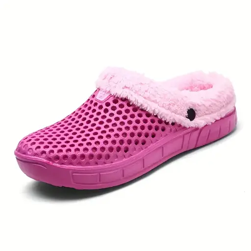 suecos para el frio color rosa unisex 